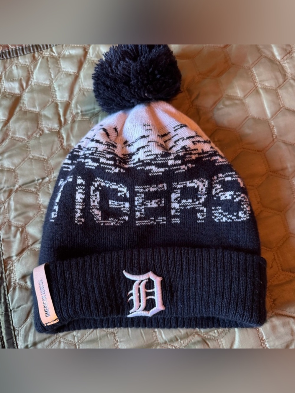 New Era Detroit Tigers Home Navy Clubhouse Sport Cuffed Knit Hat